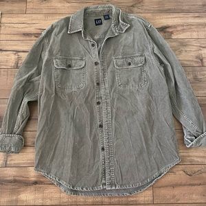 GAP button up corduroy shirt (oversized)